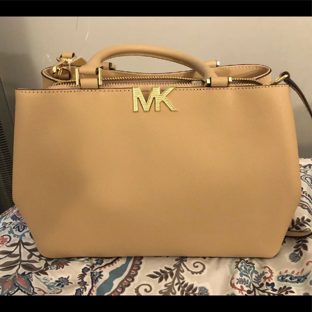 Michael Kors Florence Large Fawn Leather Satchel